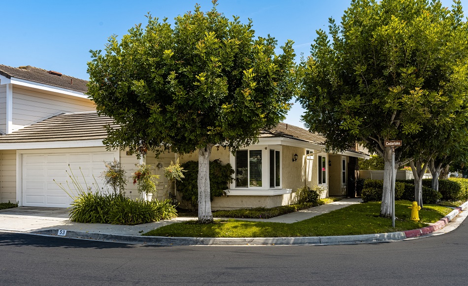 Woodbridge townhome exterior in Irvine California